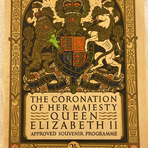 Other Authentic Queen Elizabeth Souvenir Coronation Program Poshmark